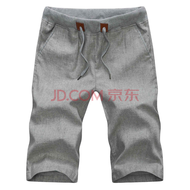 零构造正品 夏装新款<em>男士</em>亚麻<em>短裤</em> 棉麻<em>七分裤</em>