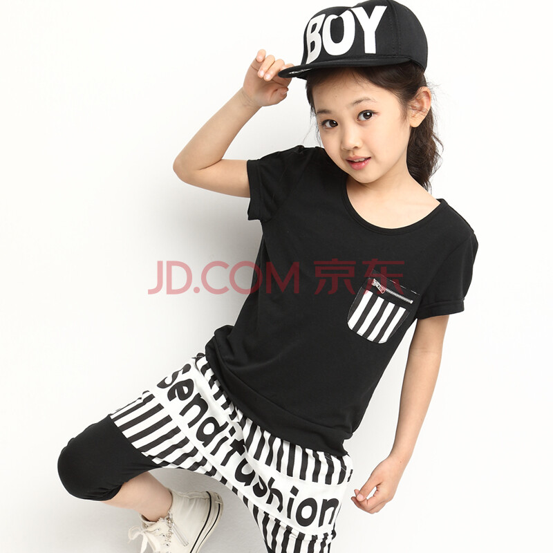 左爱佑童新款<em>女童</em>夏装<em>套装</em> <em>夏季</em>儿童<em>套装</em> 背带
