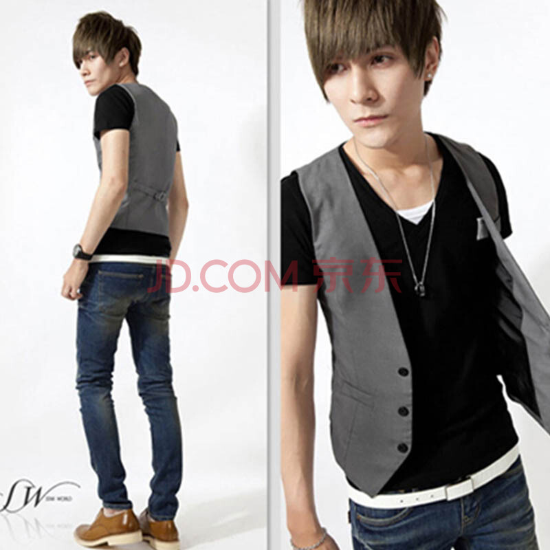 FZL 2014新款<em>男装</em> <em>夏季</em>男士休闲<em>马甲</em> 商务西服