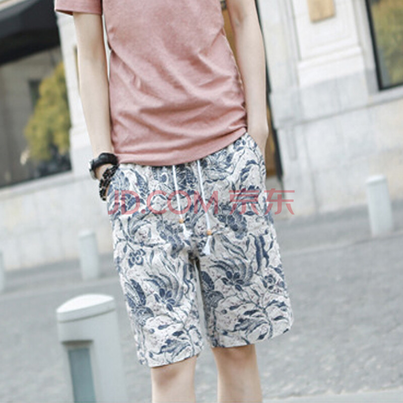 宁男服饰 2014夏装新款 <em>休闲流行</em>印花花<em>短裤</em> 休
