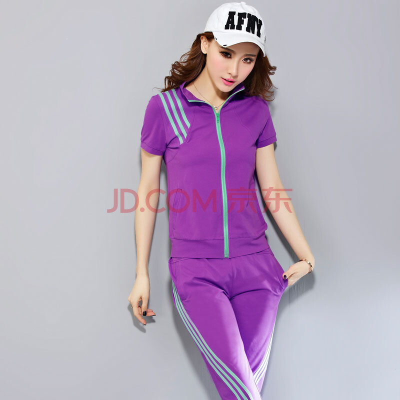 LU2014夏季新款<em>女士卫衣套装</em> 户外运动韩版时