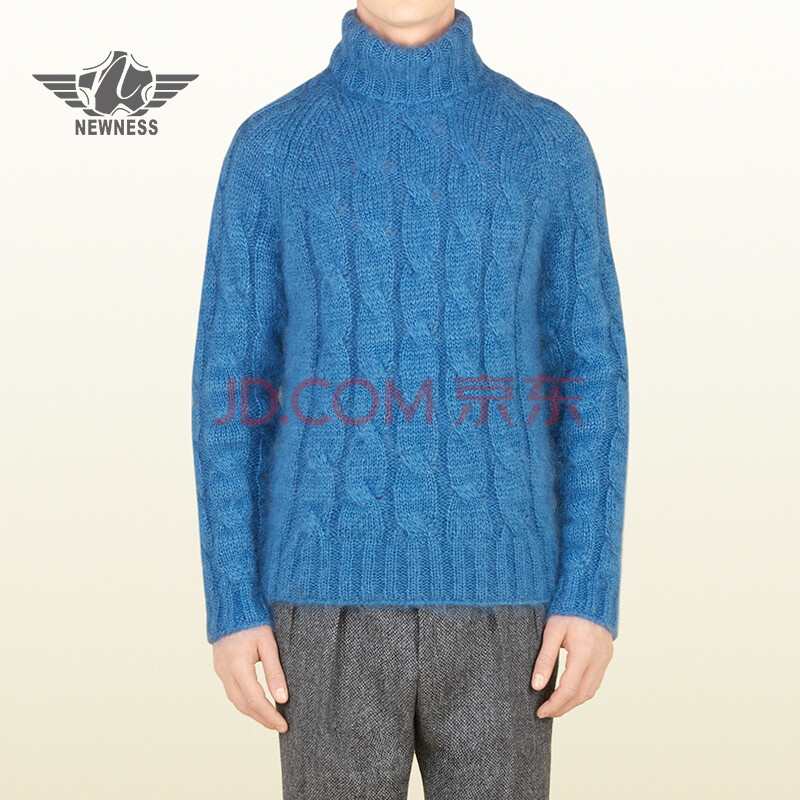 韩剧继承者们李敏镐同<em>款毛衣时尚</em>保暖蓝色高领