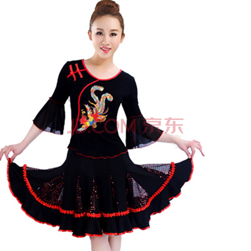 歌媞2014春夏<em>广场舞服装</em>新款套装拉丁舞练习