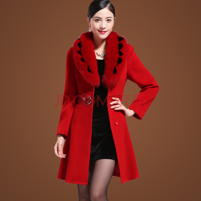 岁月无痕秋冬新款<em>女装</em>羊绒<em>外套</em> 韩版<em>品牌</em>羊绒