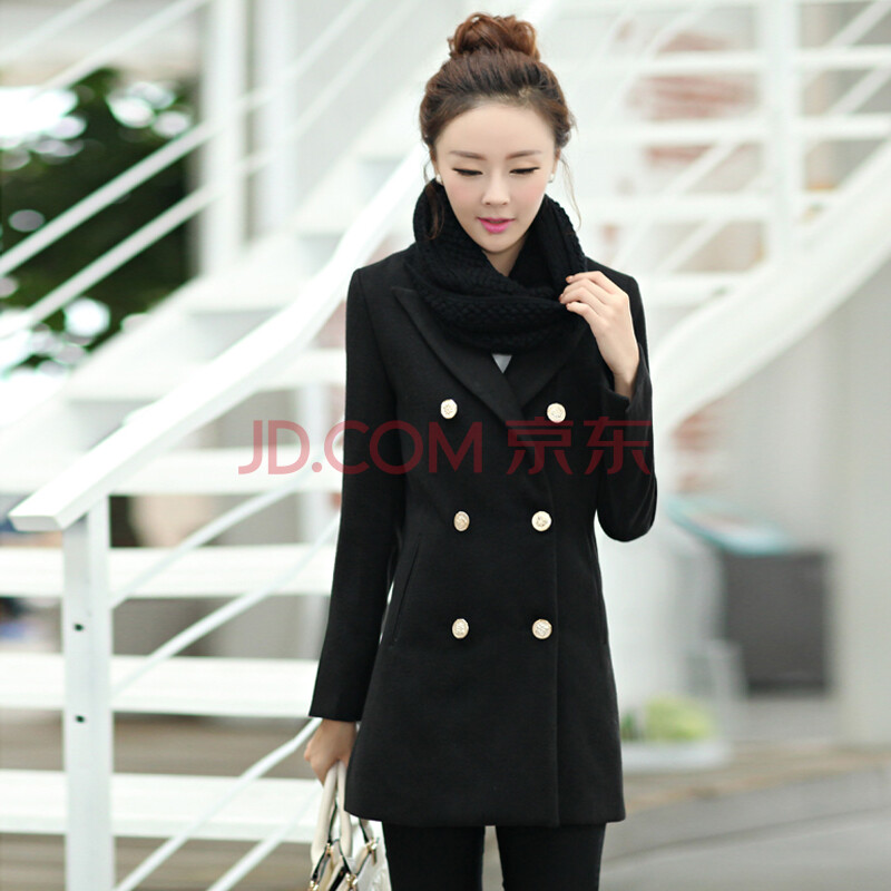PLLOFEE 2014秋冬新品<em>女装</em>韩版大码呢子毛
