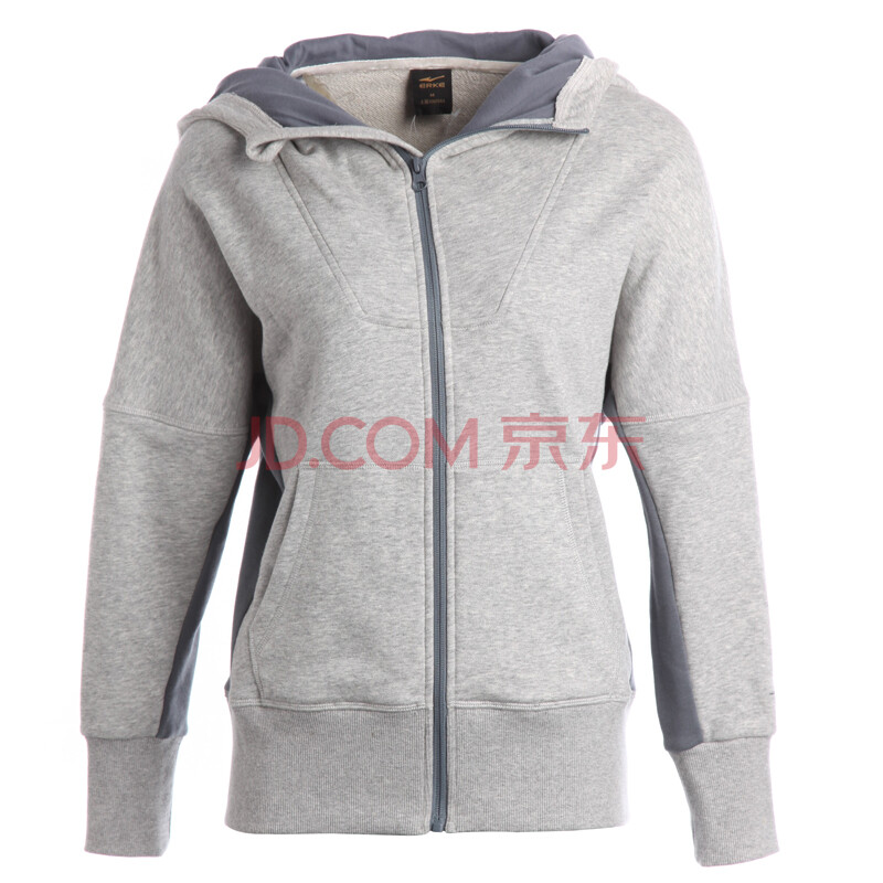 【新品】<em>鸿星尔克</em>erke 女<em>开衫带帽卫衣</em>122131