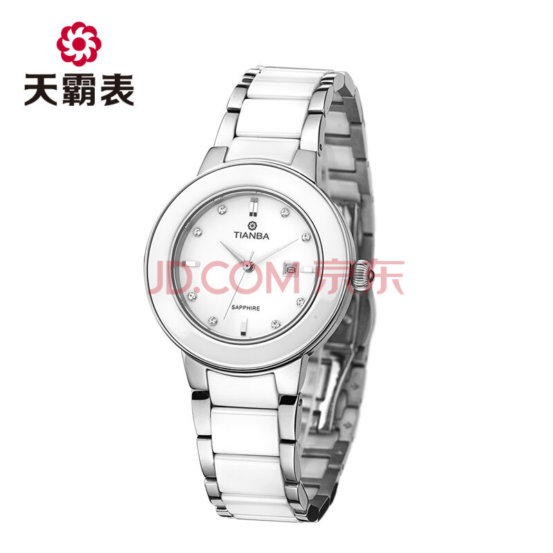 <em>天霸</em>(TIANBA)石英<em>表</em> 女士手表 <em>陶瓷</em>腕表 防水时