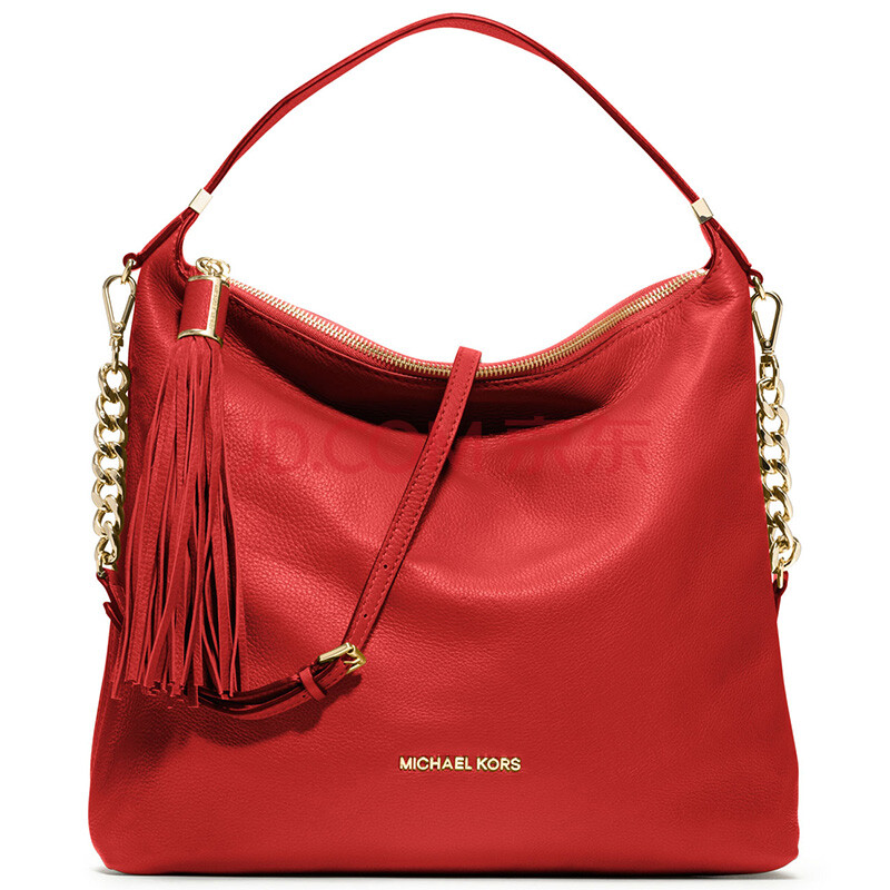 michael kors/mk 新款 mk女士时尚单肩斜跨包 女包 30t3mwsl3l 红色