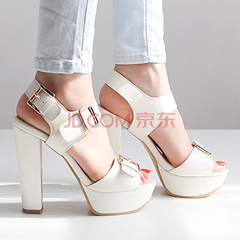 <em>ggg</em>韩国<em>女鞋</em>优雅时尚皮带扣一字扣带超高防水