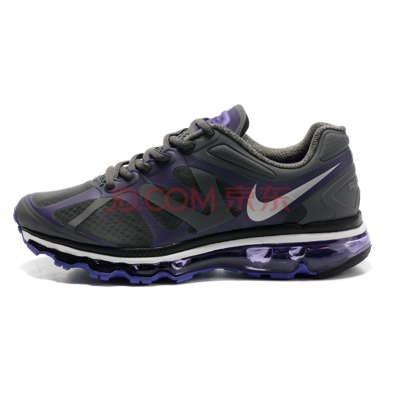 nike 耐克 男士跑鞋air max2012全掌气垫耐磨跑步鞋运动鞋487982 紫色