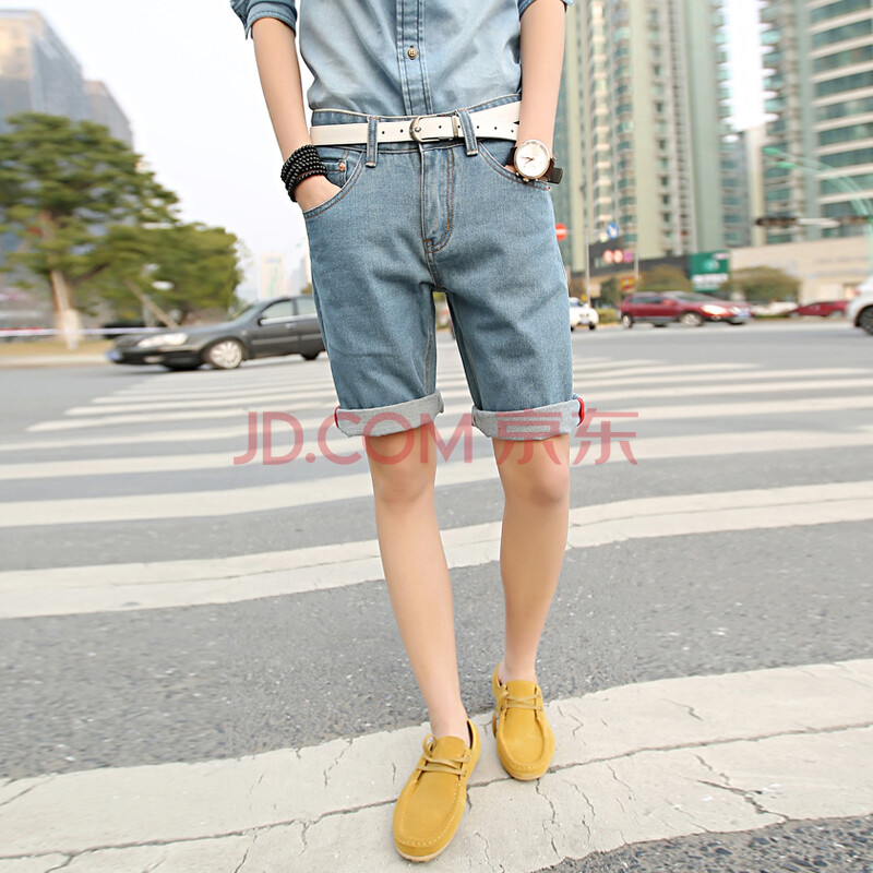 好衣府 男装 2014夏新款<em>牛仔</em>裤 男装 <em>牛仔短裤</em>