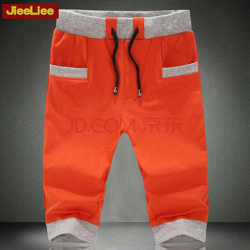 2014jieeliee男士<em>短裤加大</em>码<em>加胖</em>休闲裤7分裤子