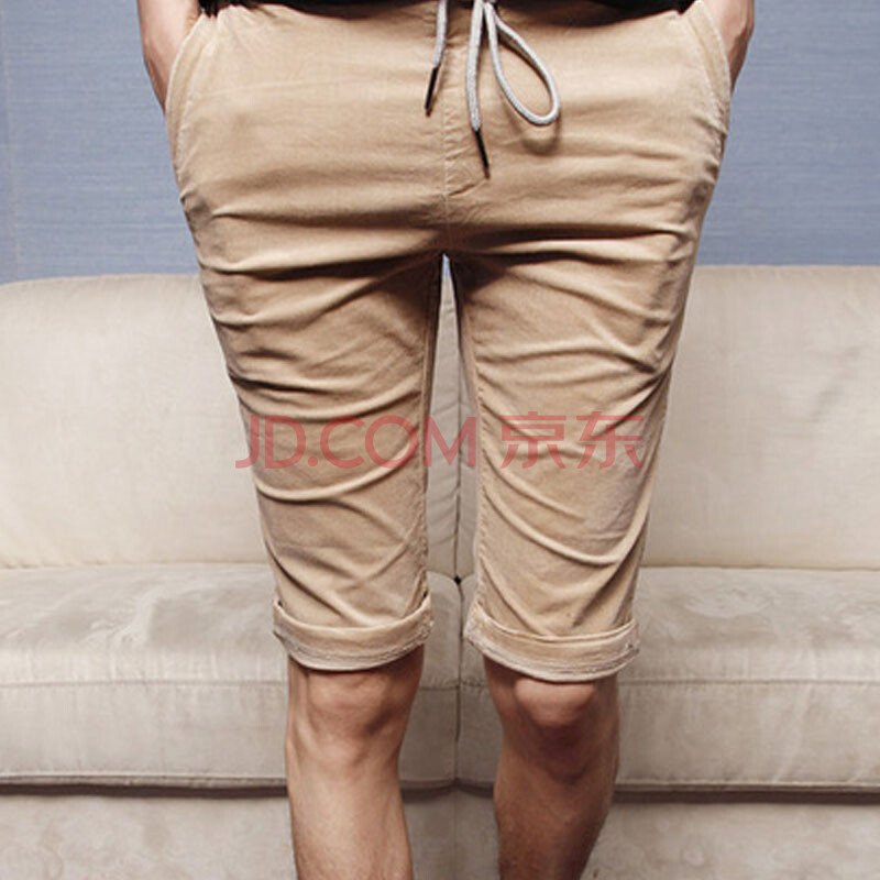 2014<em>夏季</em>新款<em>短裤 男</em>韩版<em>休闲薄款</em>弹力平绒舒