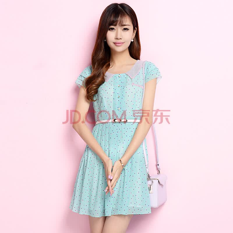 香影2014<em>夏装</em>新款<em>女装</em>时尚印花韩版修身<em>裙子</em>