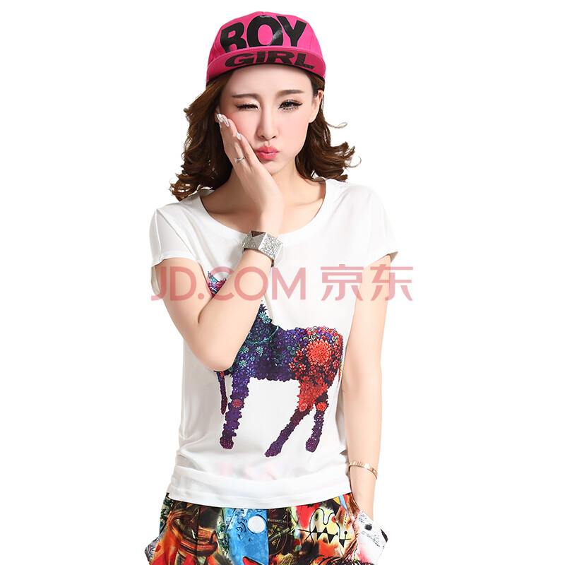 韩衣丽舍 RY2014<em>欧洲站</em>短袖<em>短裤</em>雪纺运动套装