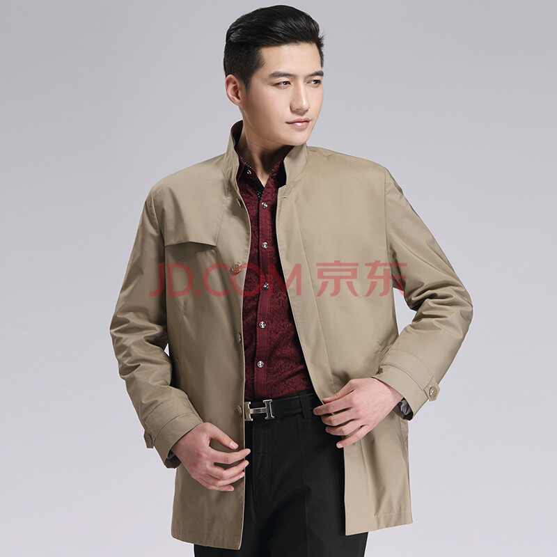 乐府男士风衣2014<em>春装</em>新款休闲<em>外套男</em>大衣经
