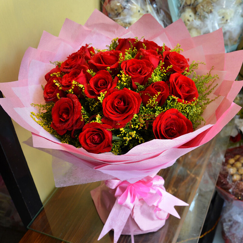 玫瑰+情人节鲜花