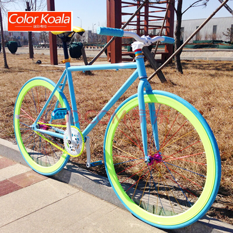 Color Koala\/迷彩考拉 力图死飞单车700C倒刹