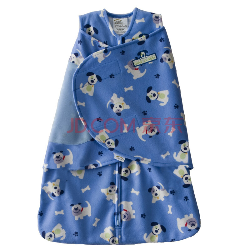 妈宝母婴美国halo包囊式超细摇粒绒2合1婴儿宝