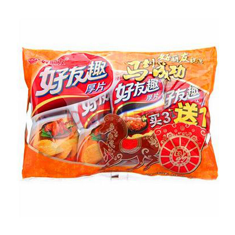 好丽友好友趣促销装三连包111g 赠送37g(口味随机发)