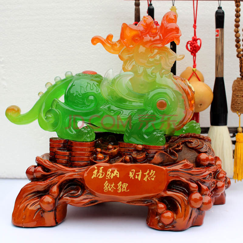 招财貔貅摆件大号一对