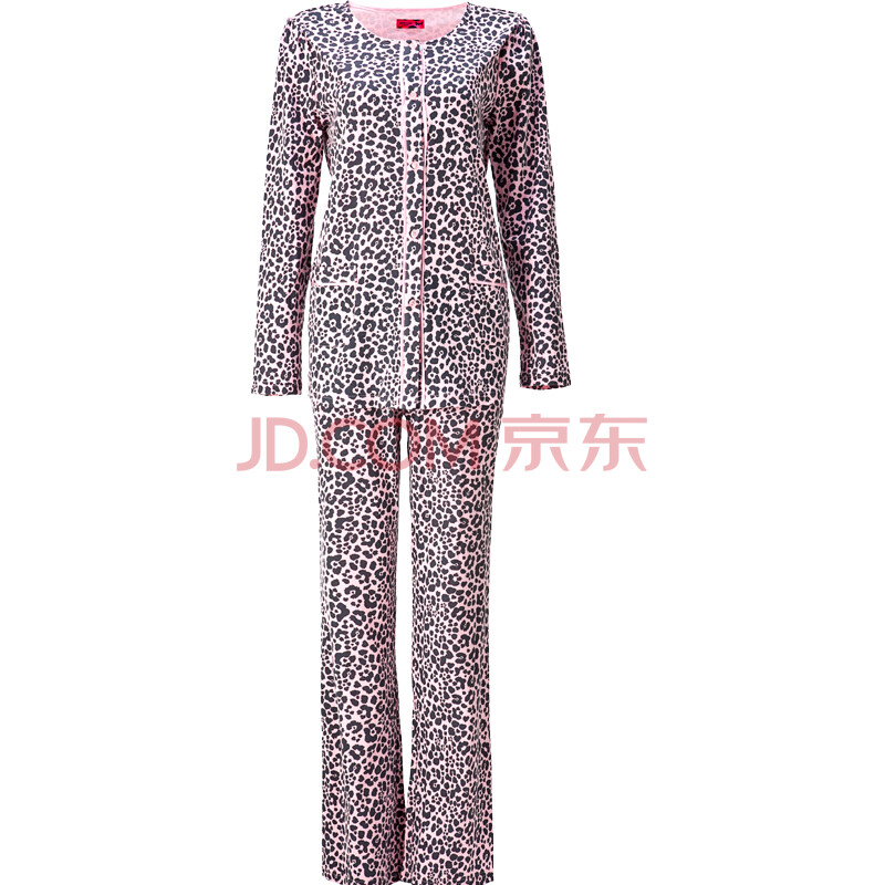 <em>猫人</em> 新款<em>家居</em>服 女士时尚豹纹泡泡袖休闲<em>睡衣</em>