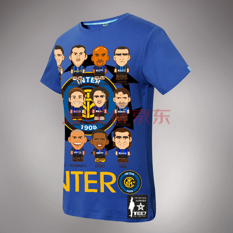 TEE7-2014夏装巴西世界杯Q版全明星足球俱乐