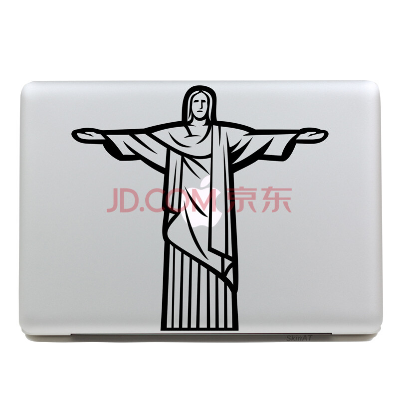skinat 苹果笔记本电脑macbook retina13外壳局部贴膜贴纸 巴西耶稣像