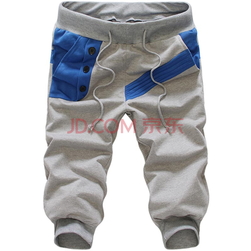 2014夏<em>韩版</em>七分裤<em>男士马裤</em>青少年拼接运动休