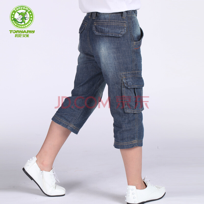<em>男童牛仔短裤</em>七分裤 男童牛仔裤