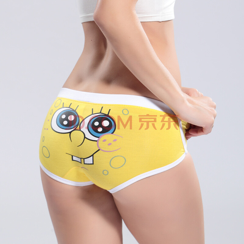 情侣卡通<em>内裤</em> 海绵宝宝 <em>莫代尔</em>男士女士性感可