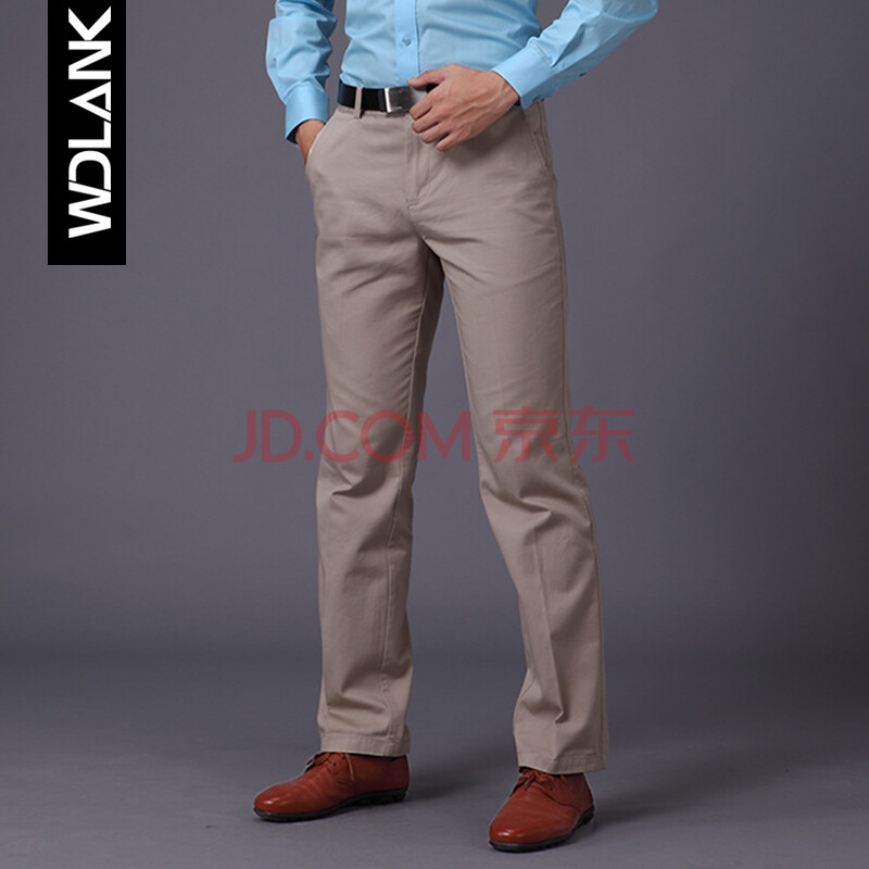威帝澜卡 男装商务修身休闲裤 时尚新款男士黑