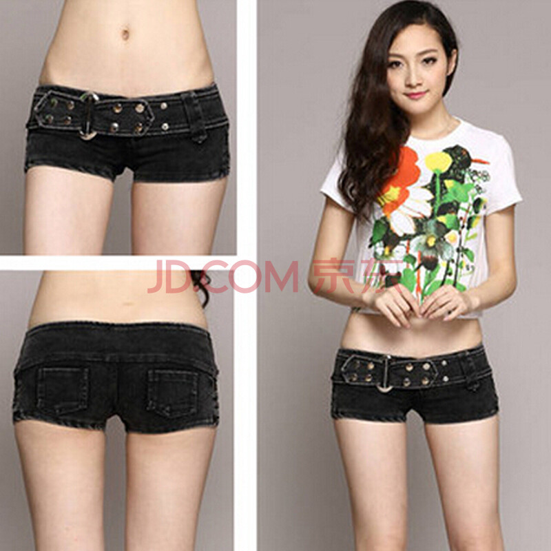 依芝宣2014#全新<em>短裤</em>黑色欧美<em>女士短裤</em>夏季显