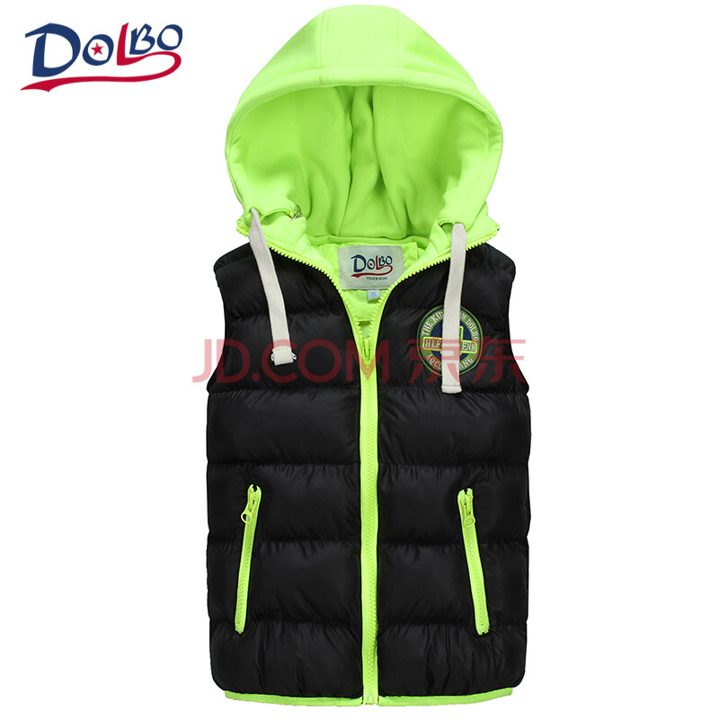 动力宝2014春秋装儿童<em>马夹</em>背心<em>男童</em>连帽拉链