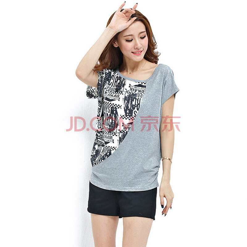 京娅轩 2014夏装新款胖MM<em>大妈</em>女装<em>套装</em>蝙蝠