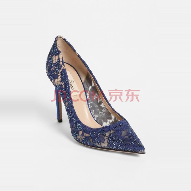 <em>华伦天奴</em> <em>VALENTINO 女鞋</em> 女式高跟鞋 Blue Q