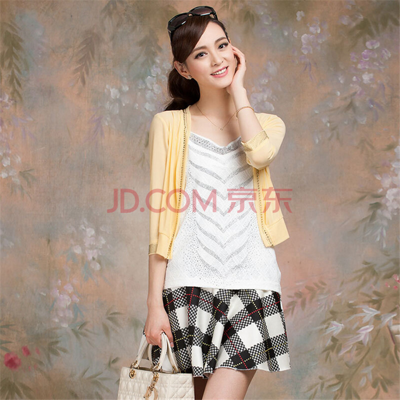 优百客2014夏新款<em>女装</em>百搭<em>莫代尔开衫小坎肩</em>