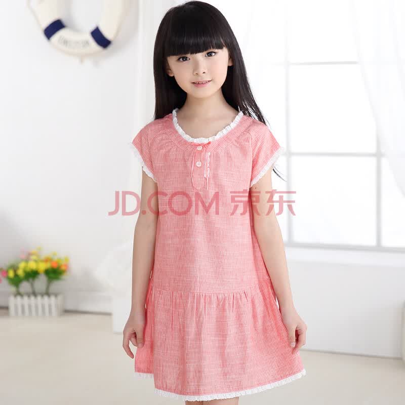 单车小熊 2014夏季新款童装儿童<em>睡衣</em>睡裙<em>女大</em>