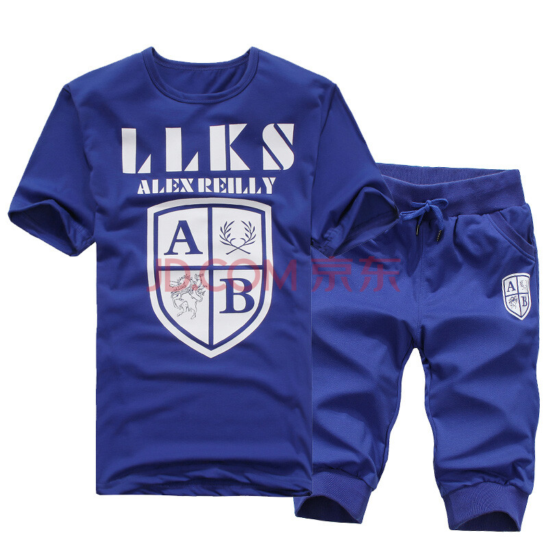 品2014新款韩版潮流男装圆领<em>短袖T恤男短裤</em>运