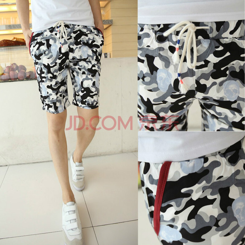 保云舒士<em>顿</em> <em>男士</em>夏装迷彩<em>短裤</em>男 韩版潮流时尚