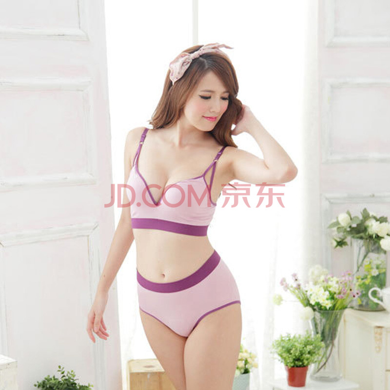 少女聚拢调整薄款<em>文胸</em>运动型瑜伽跑步透气无痕