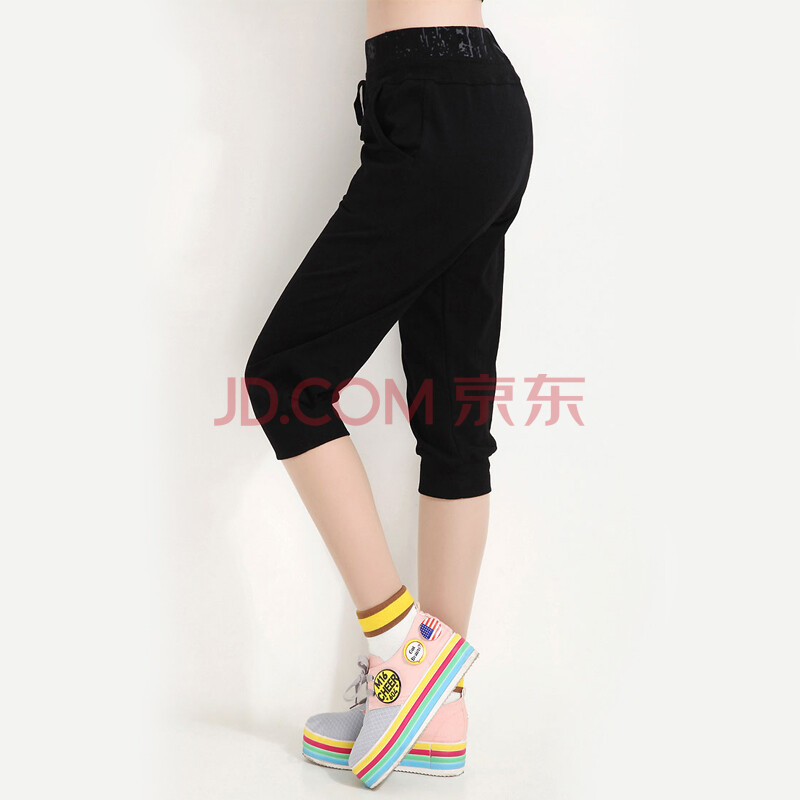 2014<em>夏季</em>新款<em>女士</em>运动<em>七分</em>裤 运动<em>短裤</em>休闲舒