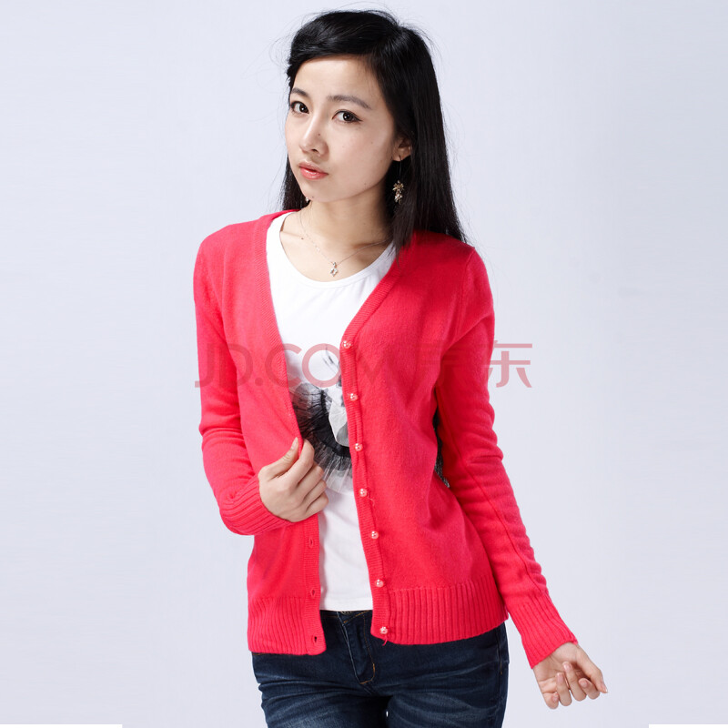 SUQ 2012春装新款长袖修身V领针织衫<em>开衫小</em>