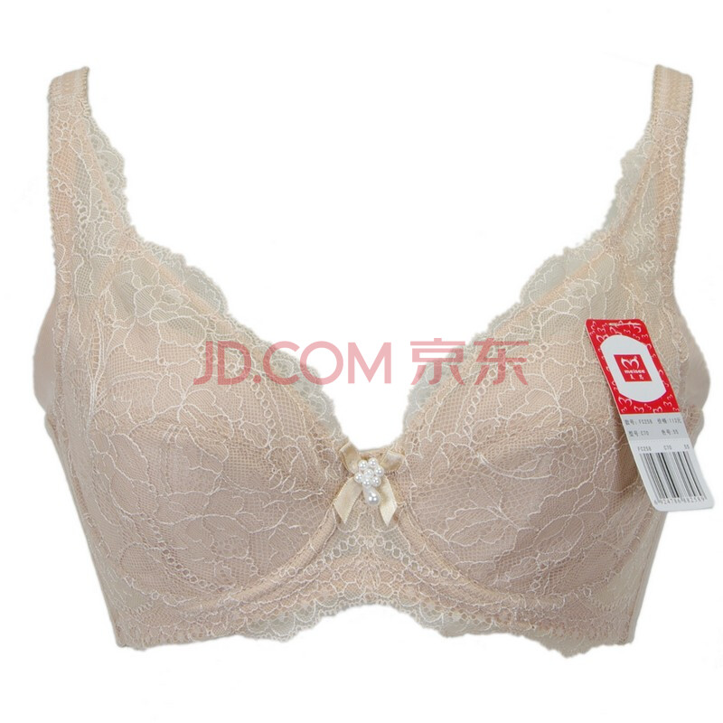 Meisee美思 聚拢蕾丝 软绵薄款 C杯<em>胸罩女士</em>内