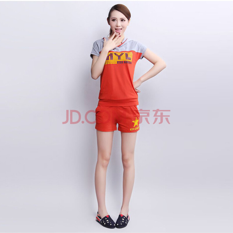 2014夏装新款休闲<em>套装</em>韩版短袖<em>短裤</em>七分裤子