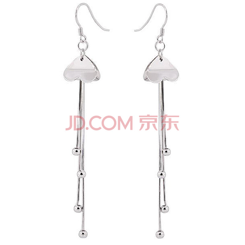 银斯妮银饰 水灵秀气 925<em>纯银耳坠</em> 女性时尚耳