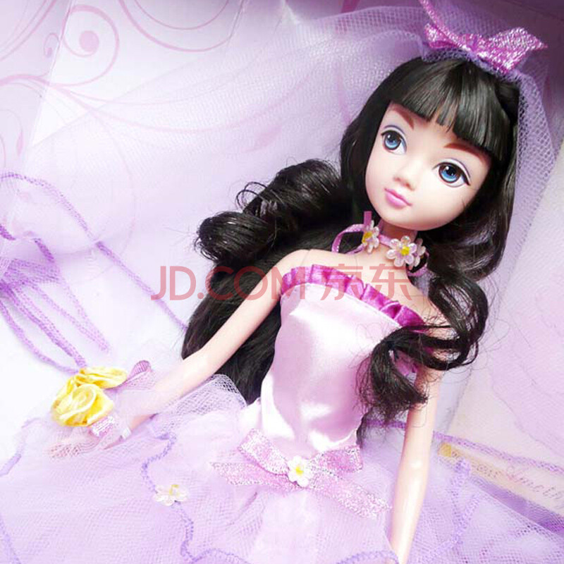 可儿<em>娃娃</em> <em>芭比娃娃</em> <em>女孩</em>玩具 浪漫婚纱之紫晶美