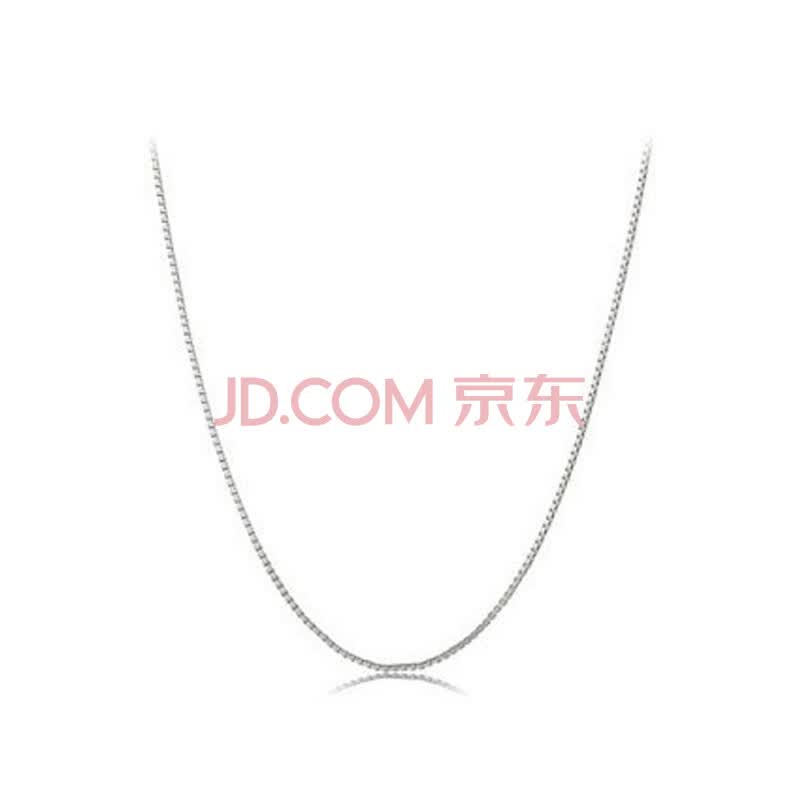 天鑫金店 18K<em>金项链</em> 18K白金项链 盒仔链 情人