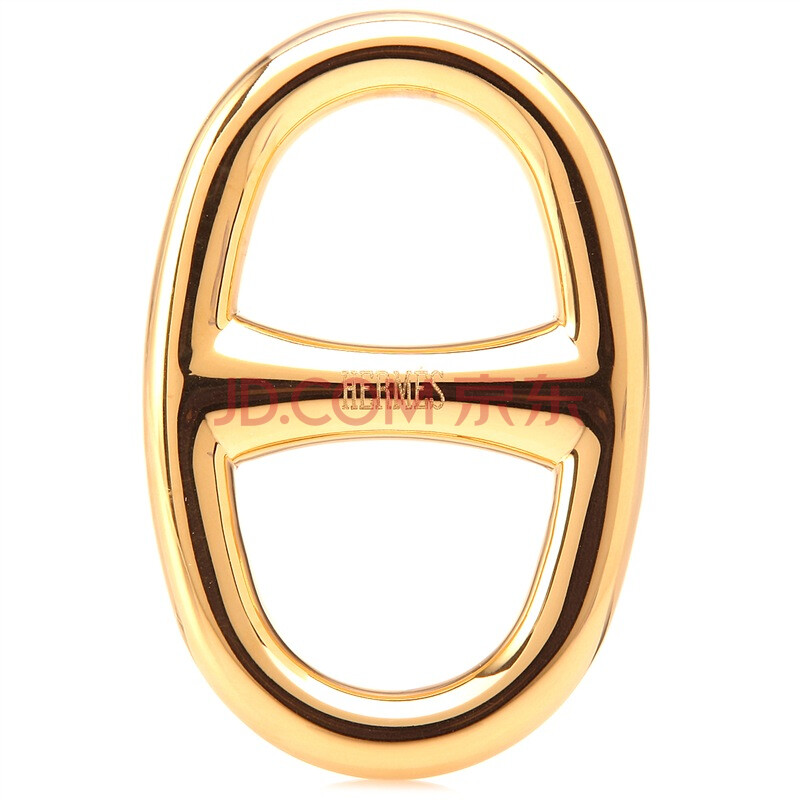 【爱马仕丝巾扣】HERMES 爱马仕 女士镀金椭