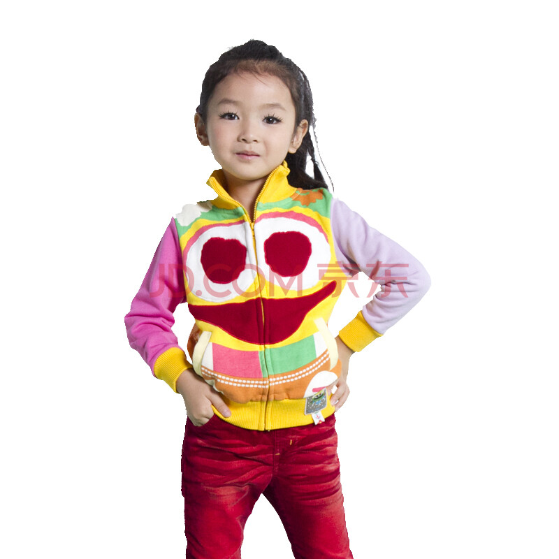 巴帝巴帝童装 女童2012<em>秋装</em>新款 儿童<em>纯棉</em>立领